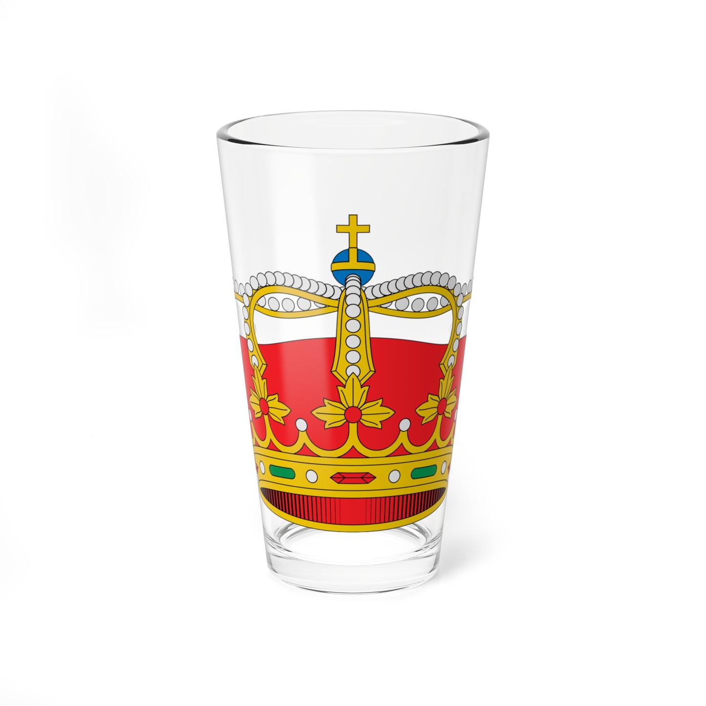Corona real heráldica de España (Spain) (Coat of Arms) Pint Glass 16oz