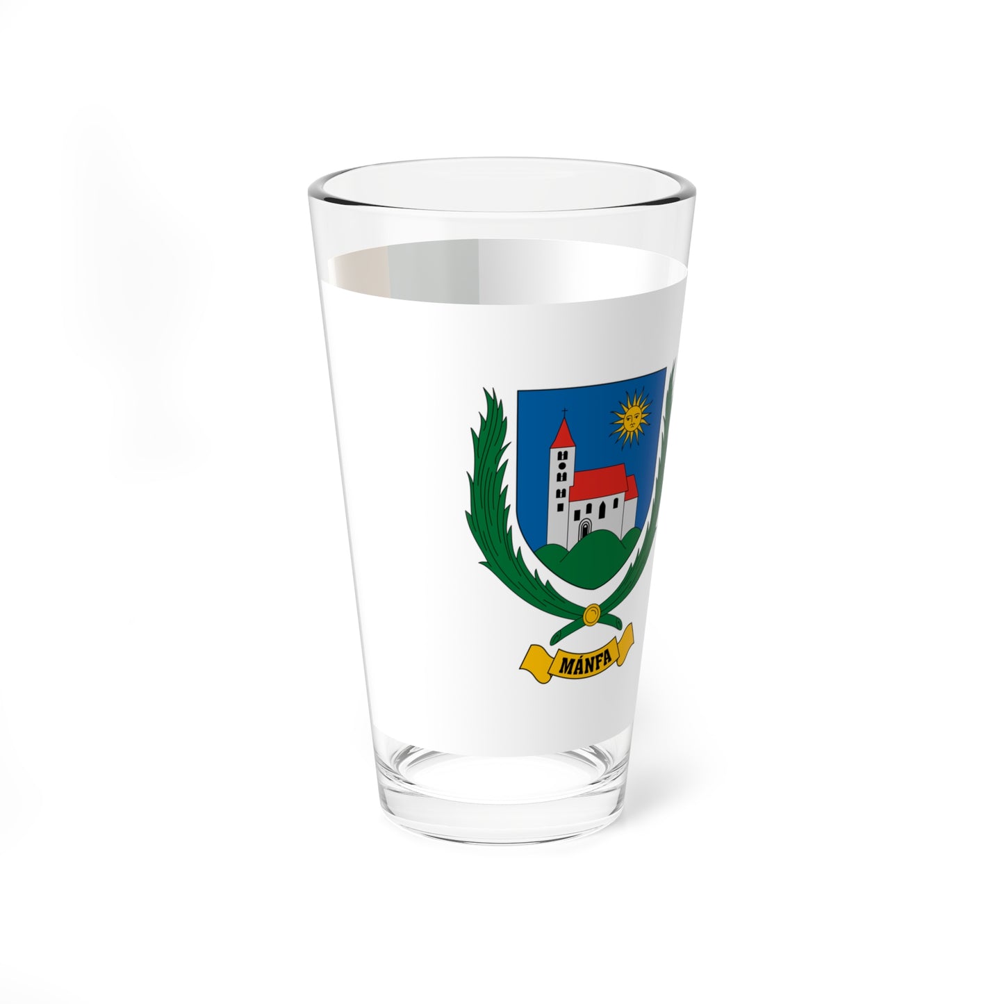 Flag of Manfa (Hungary) Pint Glass 16oz