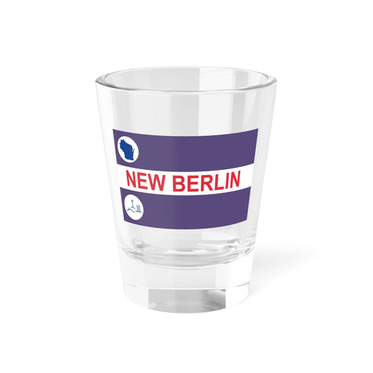 Flag of New Berlin Wisconsin (United States) Shot Glass 1.5oz