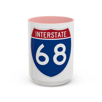 Interstate 68 (U.S. Highways) Accent Coffee Mug