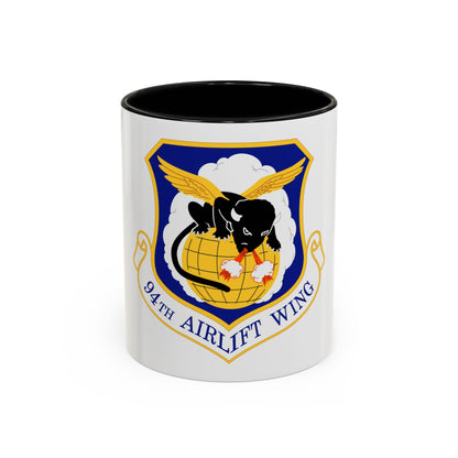 94th Airlift Wing (U.S. Air Force) Accent Coffee Mug