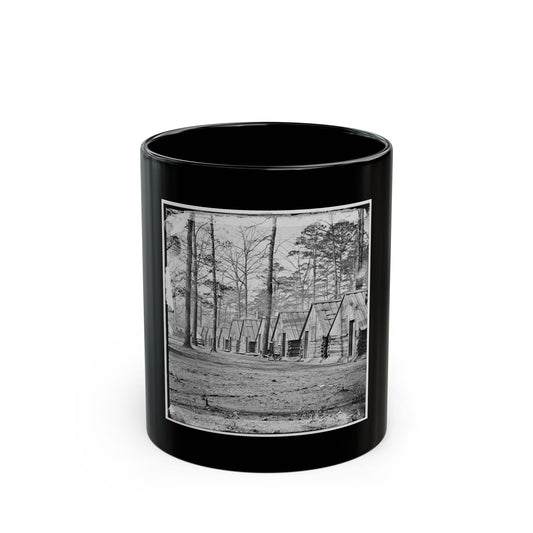 Chapin's Bluff, Virginia (Vicinity). Soldier's Quarters At Chapin's Farm (U.S. Civil War) Black Coffee Mug