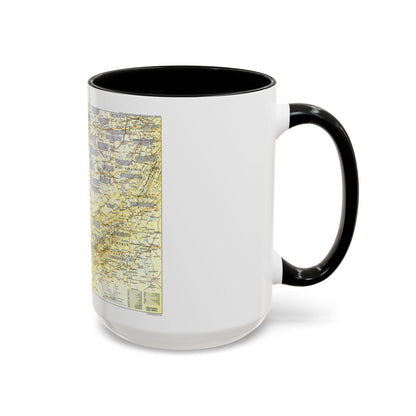 USA - Ohio Valley 1 (1985) (Map) Accent Coffee Mug