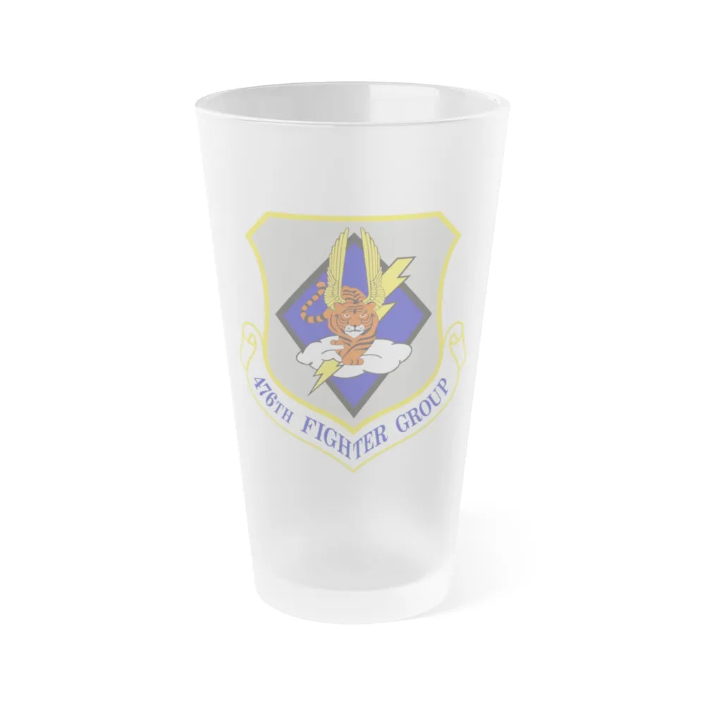 476 Fighter Group AFRC (U.S. Air Force) Frosted Pint Glass 16oz-16oz-Frosted-Go Mug Yourself