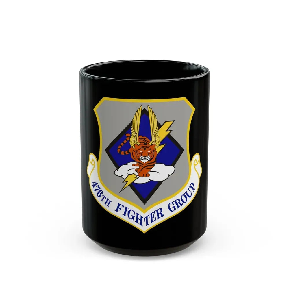 476 Fighter Group AFRC (U.S. Air Force) Black Coffee Mug 15oz - Go Mug Yourself