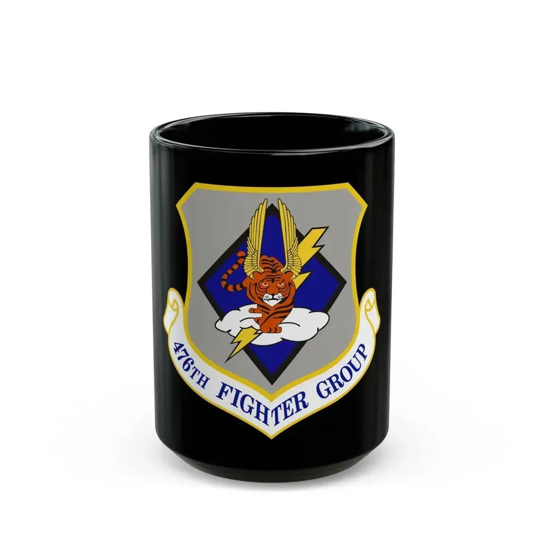 476 Fighter Group AFRC (U.S. Air Force) Black Coffee Mug 15oz - Go Mug Yourself
