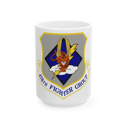 476 Fighter Group AFRC (U.S. Air Force) White Coffee Mug 15oz - Go Mug Yourself