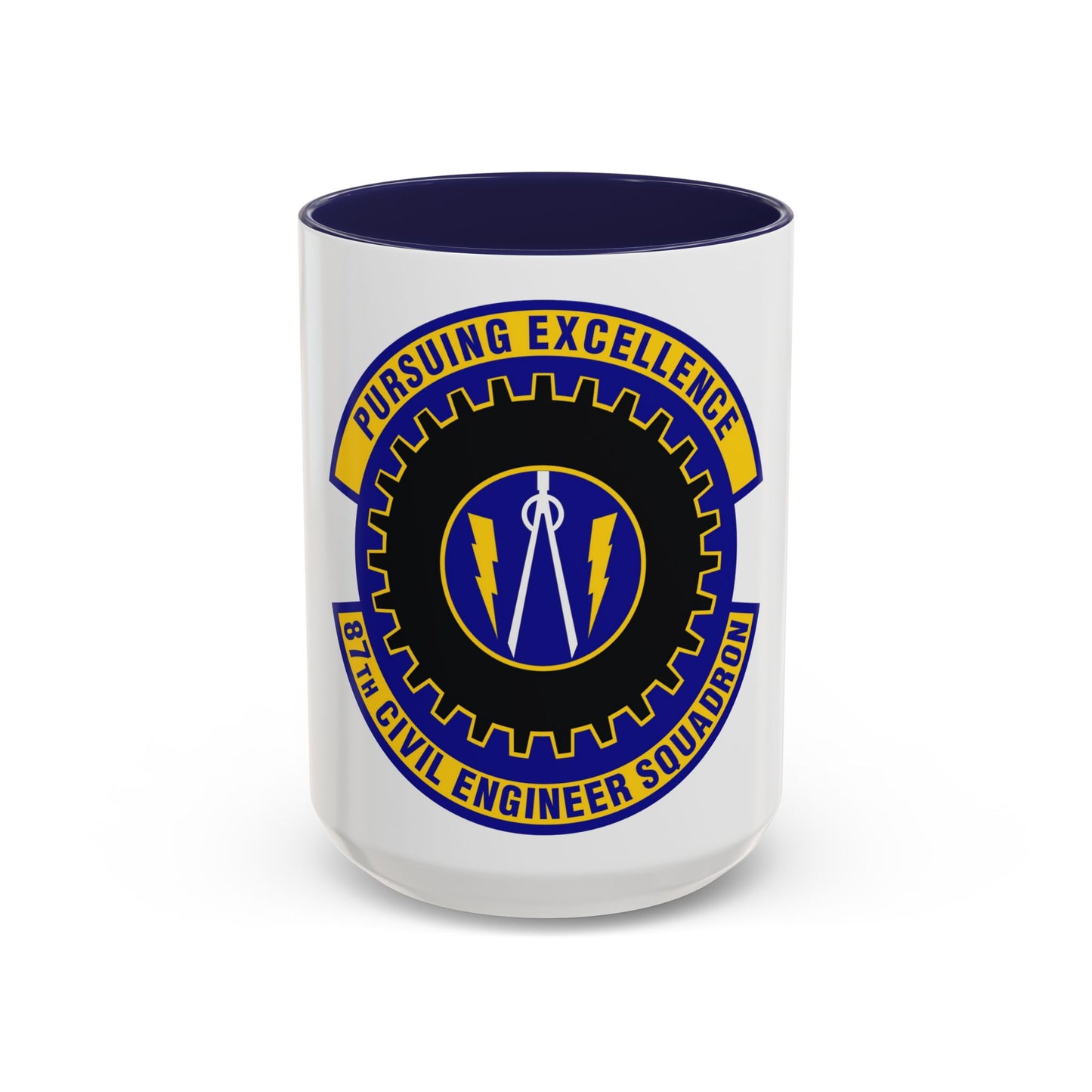 87th Civil Engineer Squadron (U.S. Air Force) Accent Coffee Mug