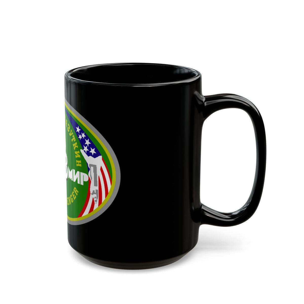 Soyuz TM-25 (Soyuz Programme) Black Coffee Mug