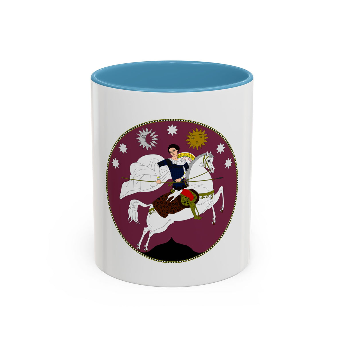 Coat of Arms of Democratic Republic of Georgia - Accent Coffee Mug
