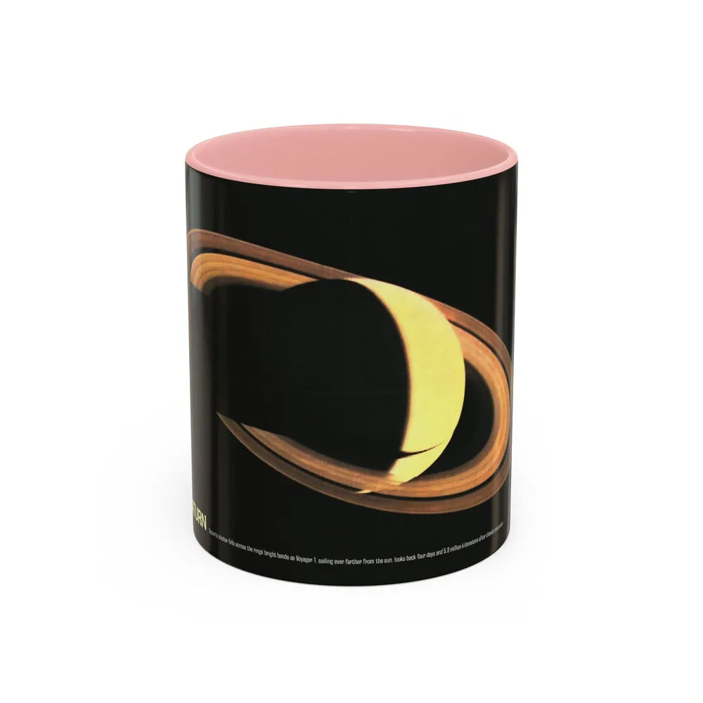 Space - Saturn (1981) (Map) Accent Coffee Mug-11oz-Pink-Go Mug Yourself