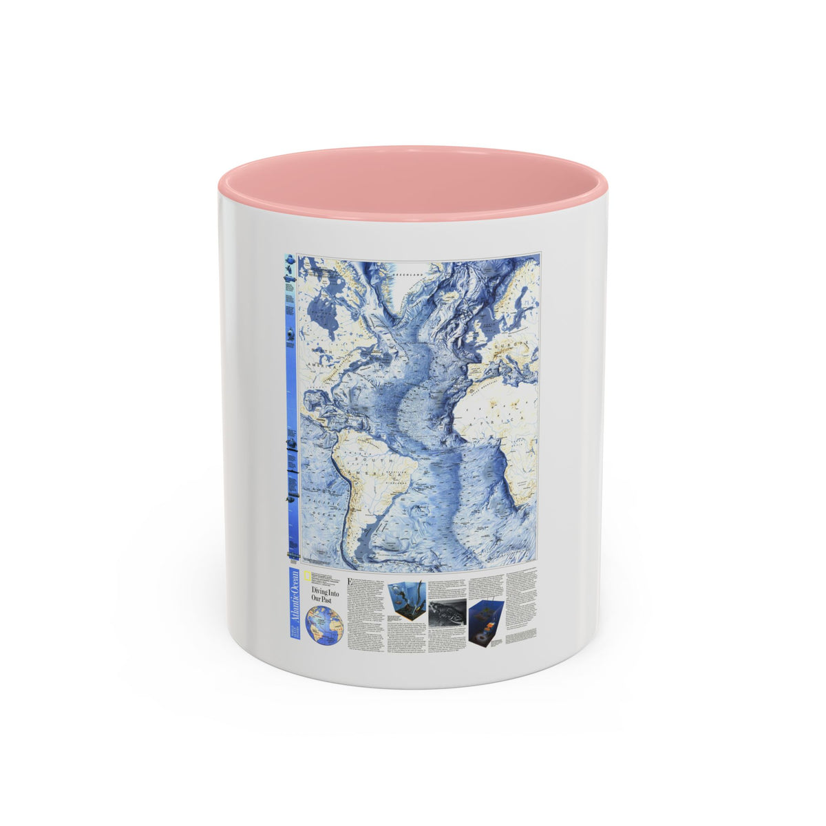 Atlantic Ocean (1990) (Map) Accent Coffee Mug