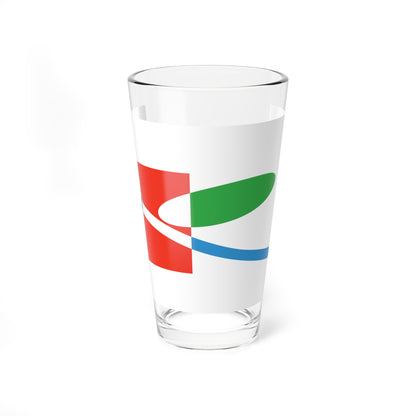 Flag of Kiyota Ward Sapporo Hokkaido (Japan) Pint Glass 16oz