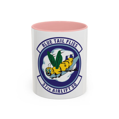 37th Airlift Squadron (U.S. Air Force) Accent Coffee Mug | Military Mug Gift