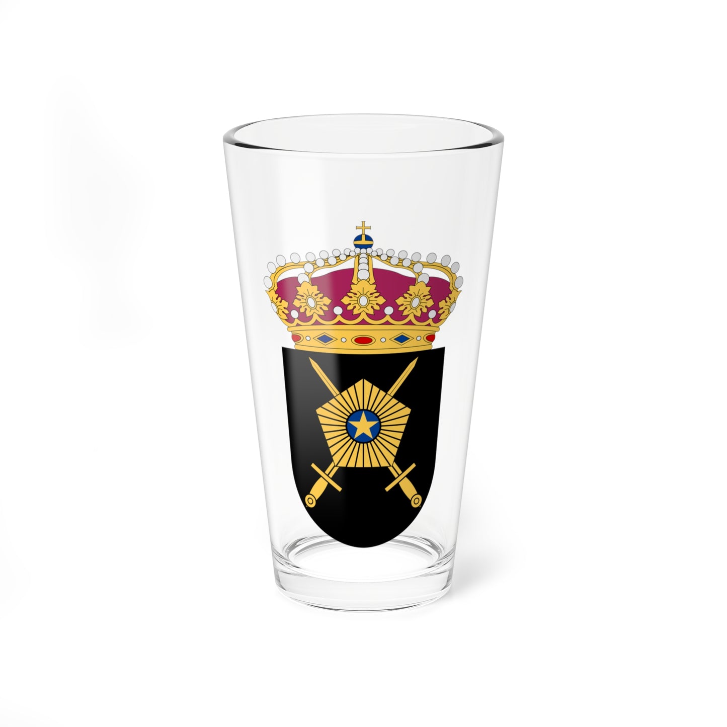 Väg- och vattenbyggnadskåren vapen (Sweden) (Coat of Arms) Pint Glass 16oz
