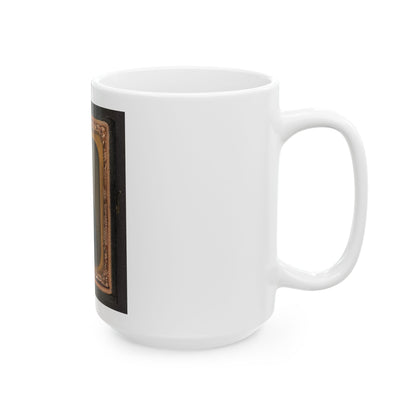 Unidentified Soldier In Confederate Shell Jacket(2) (U.S. Civil War) White Coffee Mug