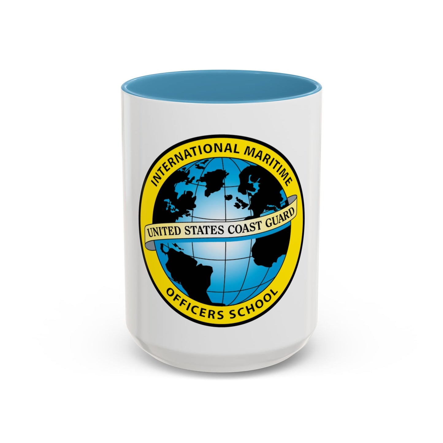 International Maritime Officers School USCG (U.S. Coast Guard) Accent Coffee Mug