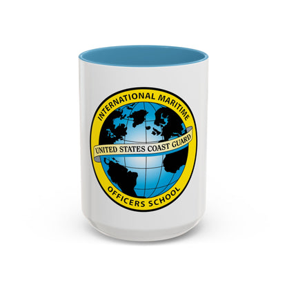 International Maritime Officers School USCG (U.S. Coast Guard) Accent Coffee Mug