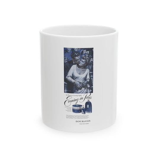 Evening in Paris ad, Woman's Home Companion, May 1948 - White Coffee Mug