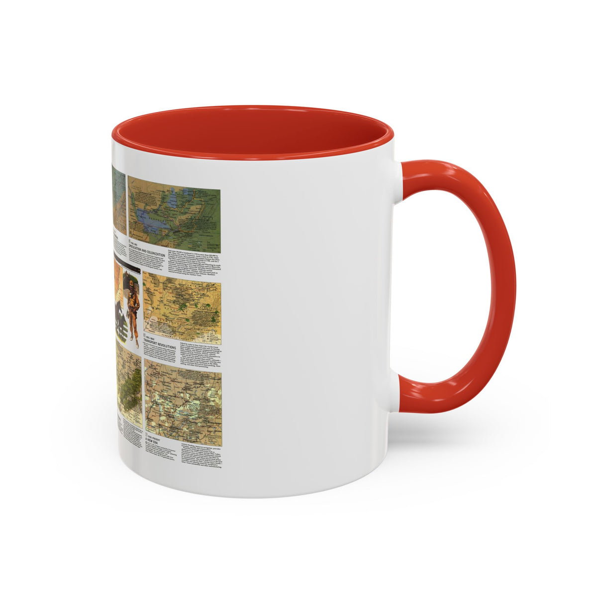USA - Ohio Valley 2 (1985) (Map) Accent Coffee Mug
