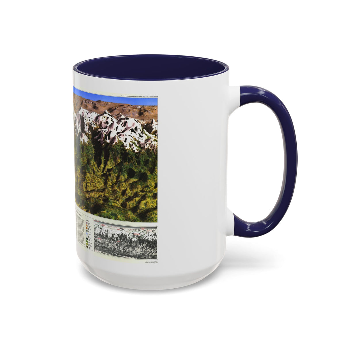 High Himalaya (1988) (Map) Accent Coffee Mug