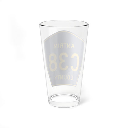 Antrim County C-38 (Michigan) (Road Sign) Pint Glss 16oz