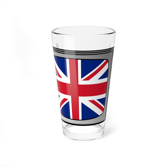 Union flag tv (United Kingdom) Pint Glass 16oz