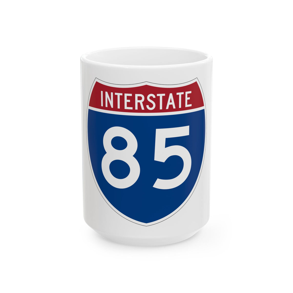 Interstate 85 (U.S. Highways) White Coffee Mug