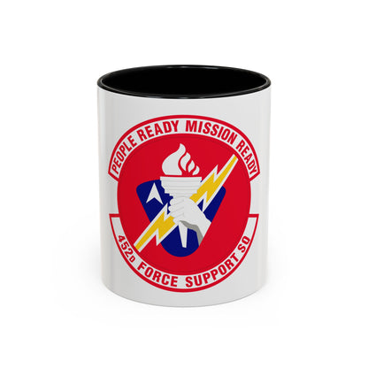 452 Force Support Squadron AFRC (U.S. Air Force) Accent Coffee Mug