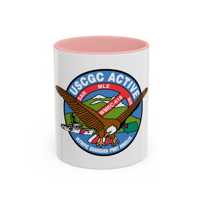 USCGC Active WMEC 618 (U.S. Coast Guard) Accent Coffee Mug