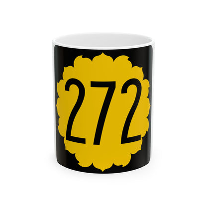 K-272 1968 (Kansas) (Road Sign) White Coffee Mug