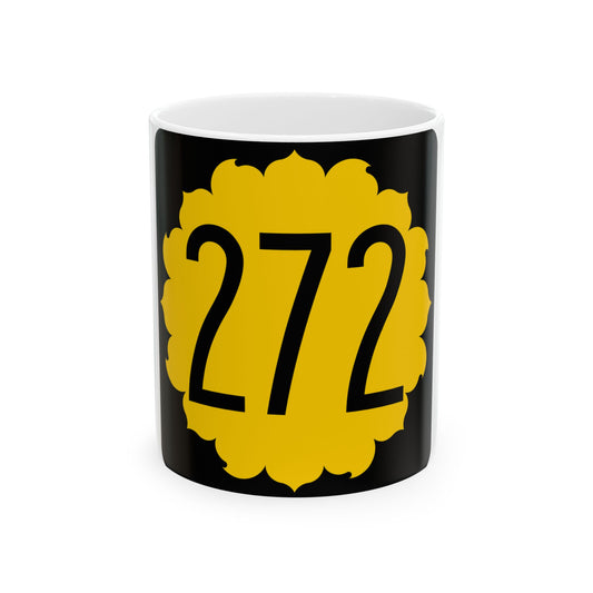 K-272 1968 (Kansas) (Road Sign) White Coffee Mug