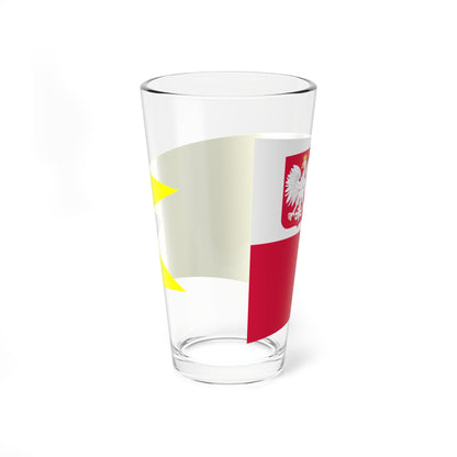 POL dowodca obrony wybrzeza rank flag (Poland) Pint Glass 16oz