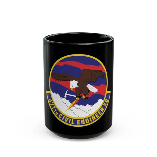 477th Civil Engineer Squadron (U.S. Air Force) Black Coffee Mug 15oz - Go Mug Yourself