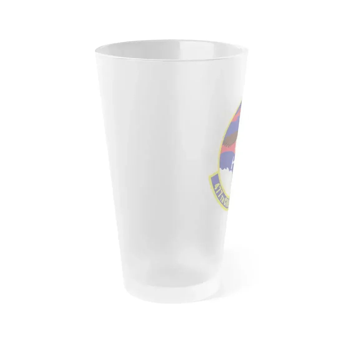 477th Civil Engineer Squadron (U.S. Air Force) Frosted Pint Glass 16oz - Go Mug Yourself