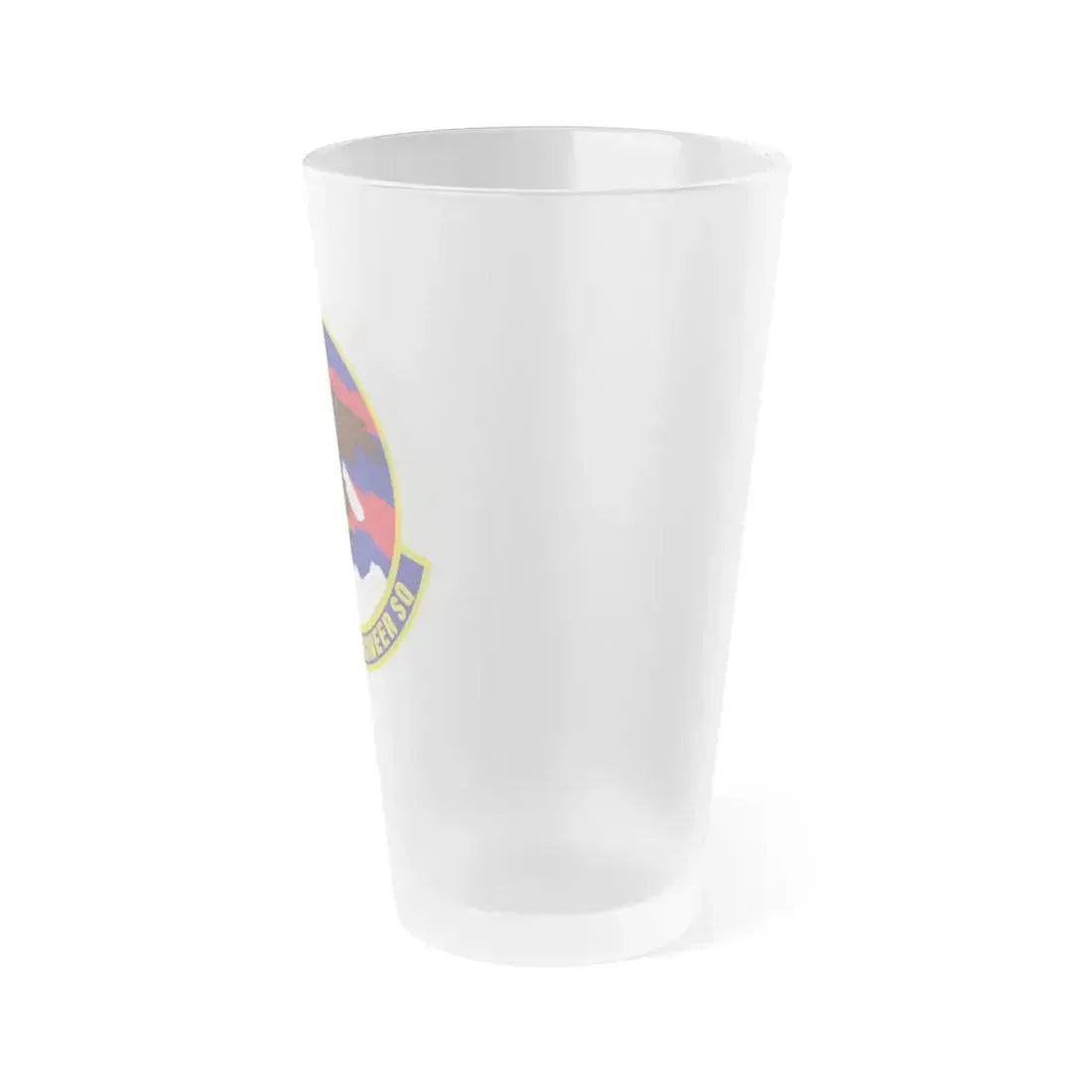 477th Civil Engineer Squadron (U.S. Air Force) Frosted Pint Glass 16oz - Go Mug Yourself