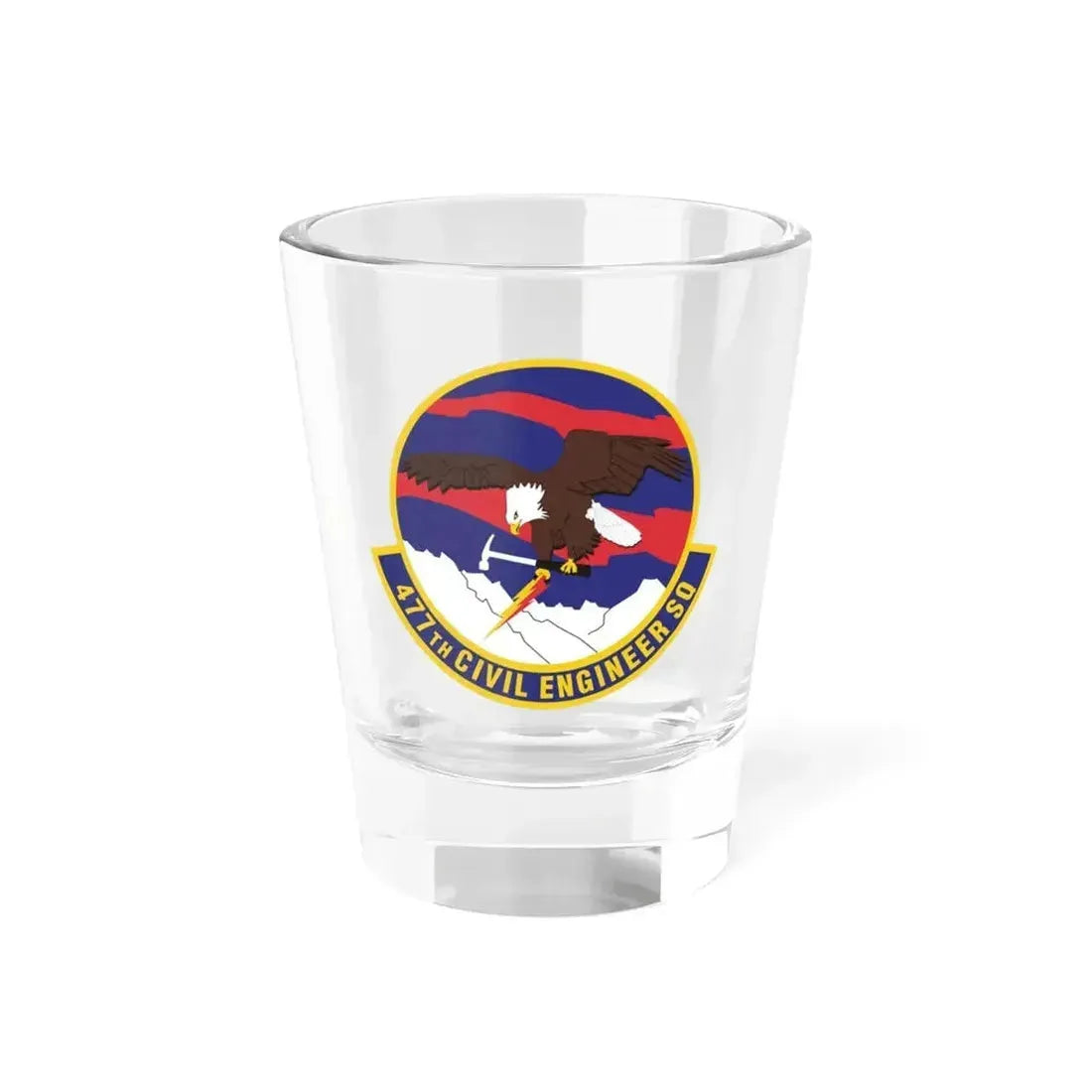 477th Civil Engineer Squadron (U.S. Air Force) Shot Glass 1.5oz 1.5oz - Go Mug Yourself
