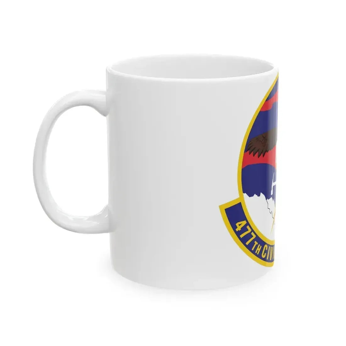 477th Civil Engineer Squadron (U.S. Air Force) White Coffee Mug - Go Mug Yourself