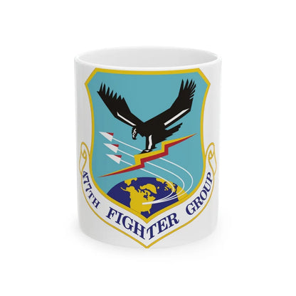 477th Fighter Group (U.S. Air Force) White Coffee Mug-11oz-Go Mug Yourself