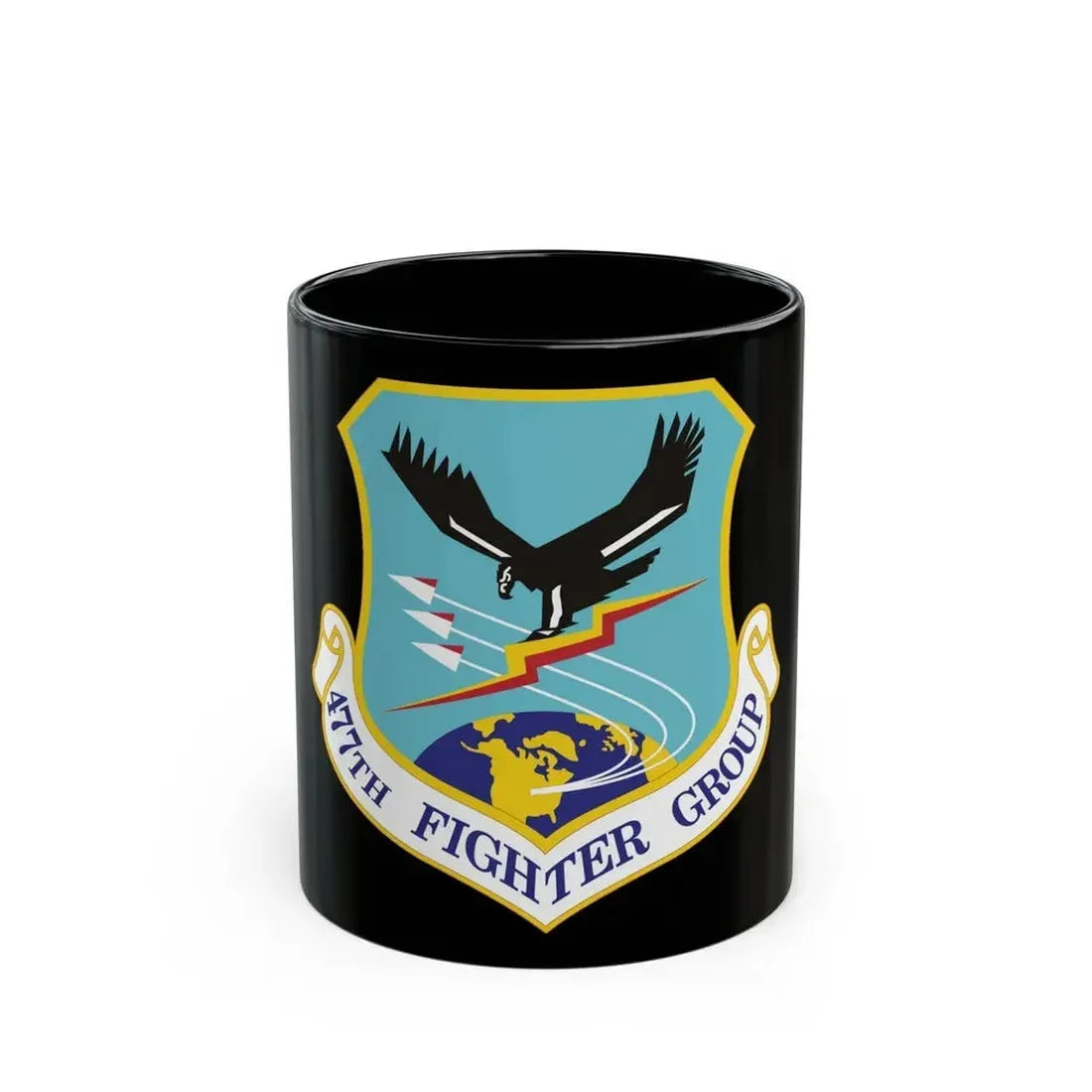 477th Fighter Group (U.S. Air Force) Black Coffee Mug 11oz - Go Mug Yourself