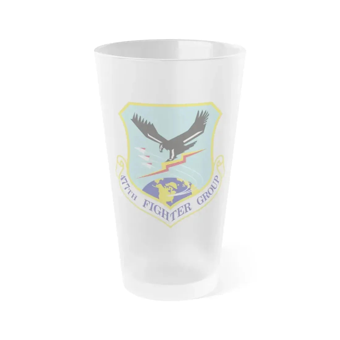 477th Fighter Group (U.S. Air Force) Frosted Pint Glass 16oz Default Title - Go Mug Yourself