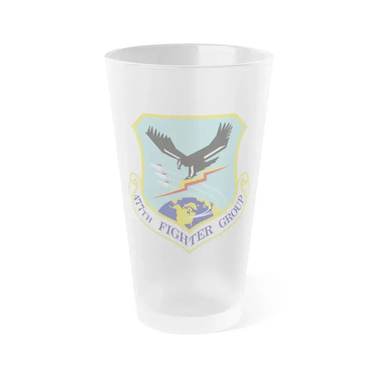 477th Fighter Group (U.S. Air Force) Frosted Pint Glass 16oz Default Title - Go Mug Yourself