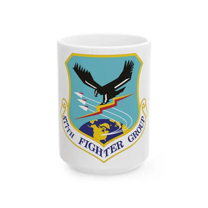 477th Fighter Group (U.S. Air Force) White Coffee Mug 15oz - Go Mug Yourself