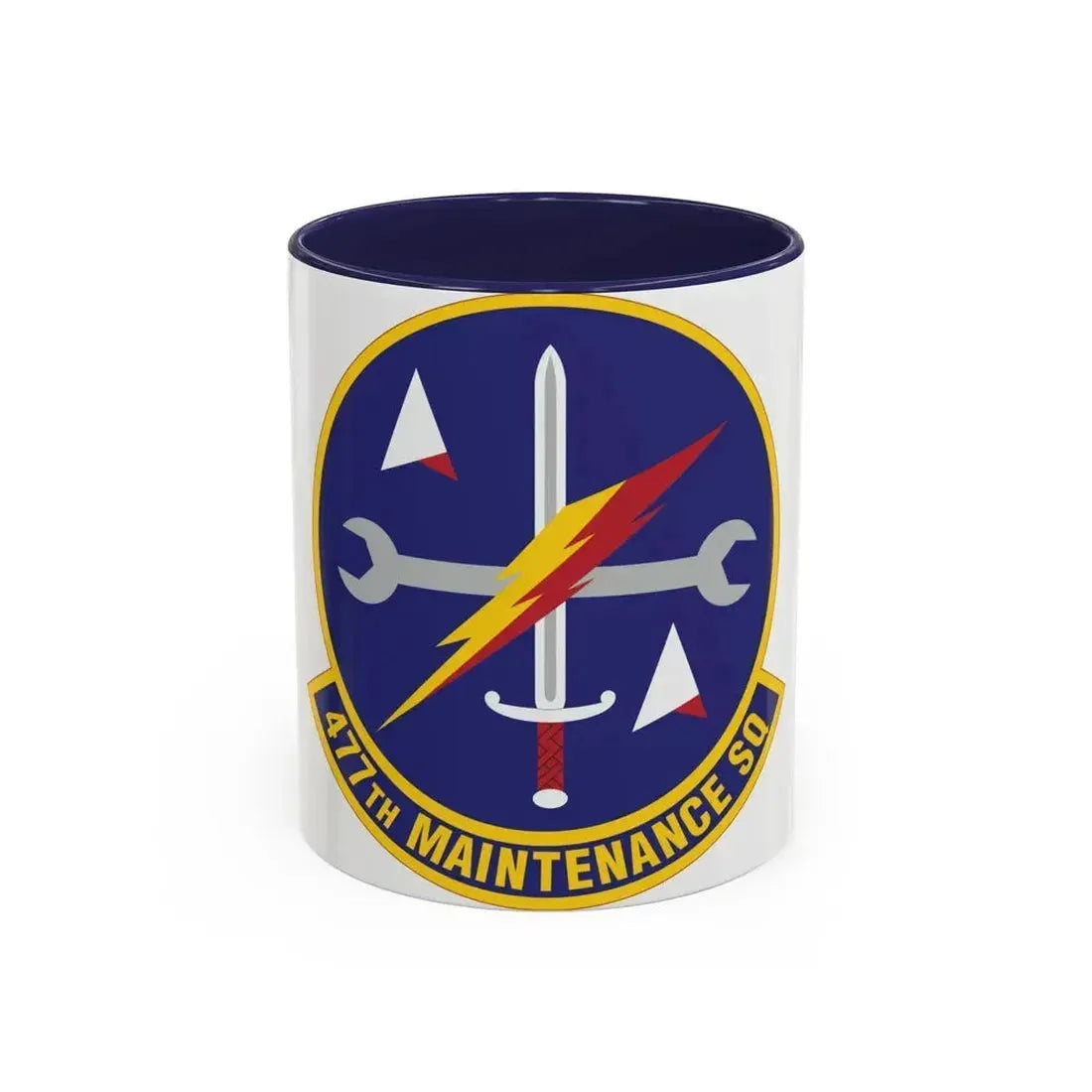 477th Maintenance Squadron (U.S. Air Force) Accent Coffee Mug 11oz Navy - Go Mug Yourself
