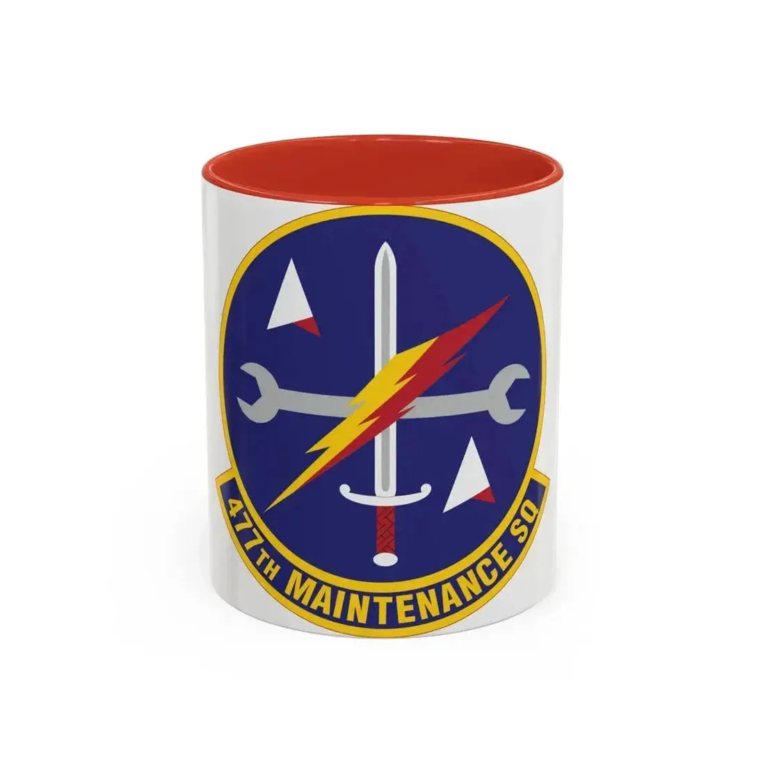 477th Maintenance Squadron (U.S. Air Force) Accent Coffee Mug 11oz Red - Go Mug Yourself