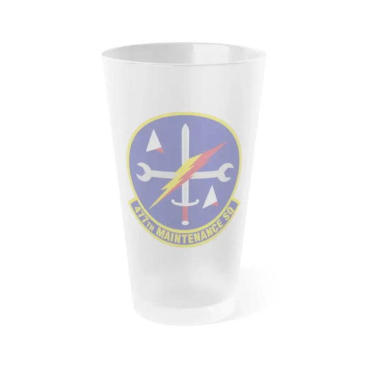 477th Maintenance Squadron (U.S. Air Force) Frosted Pint Glass 16oz Default Title - Go Mug Yourself