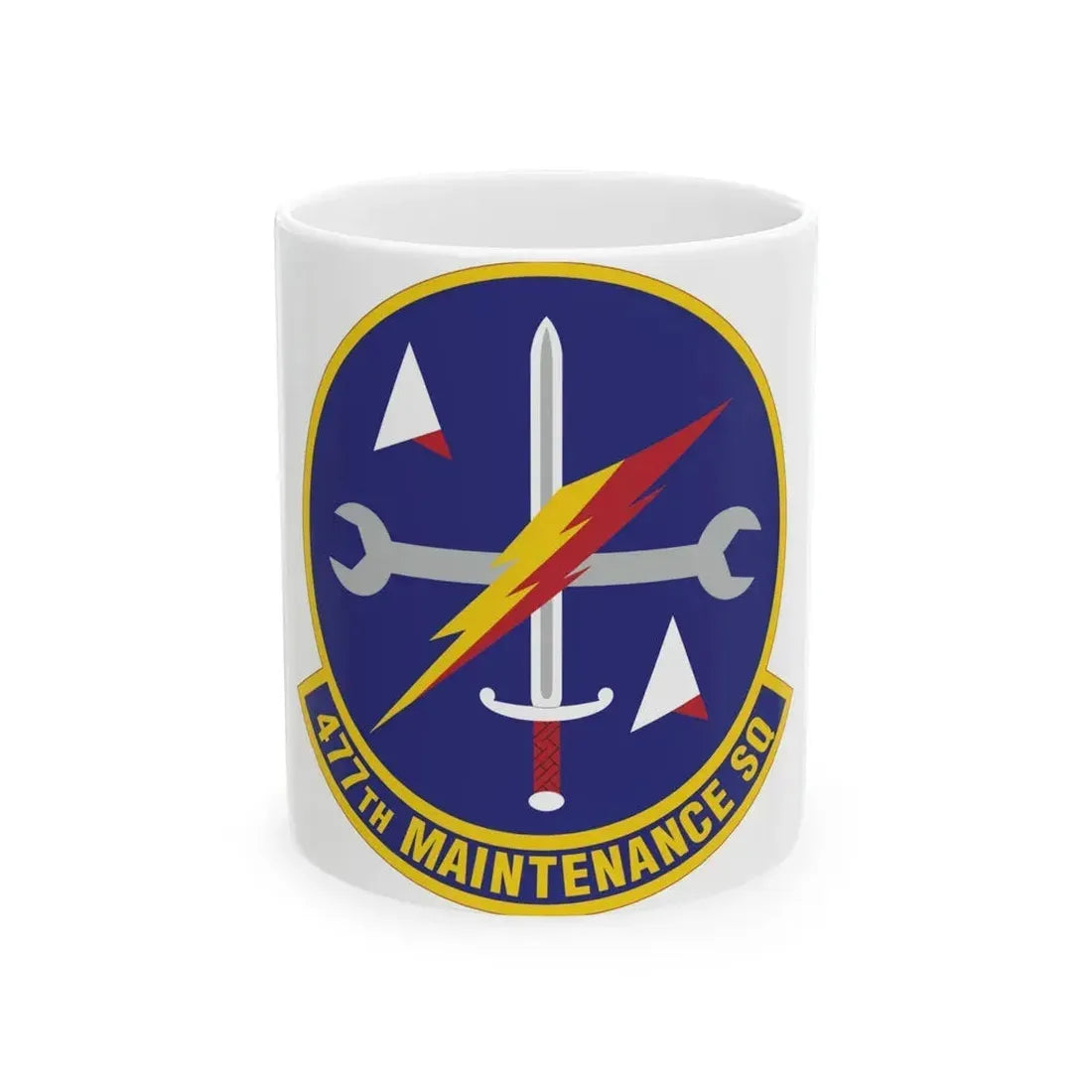 477th Maintenance Squadron (U.S. Air Force) White Coffee Mug 11oz - Go Mug Yourself