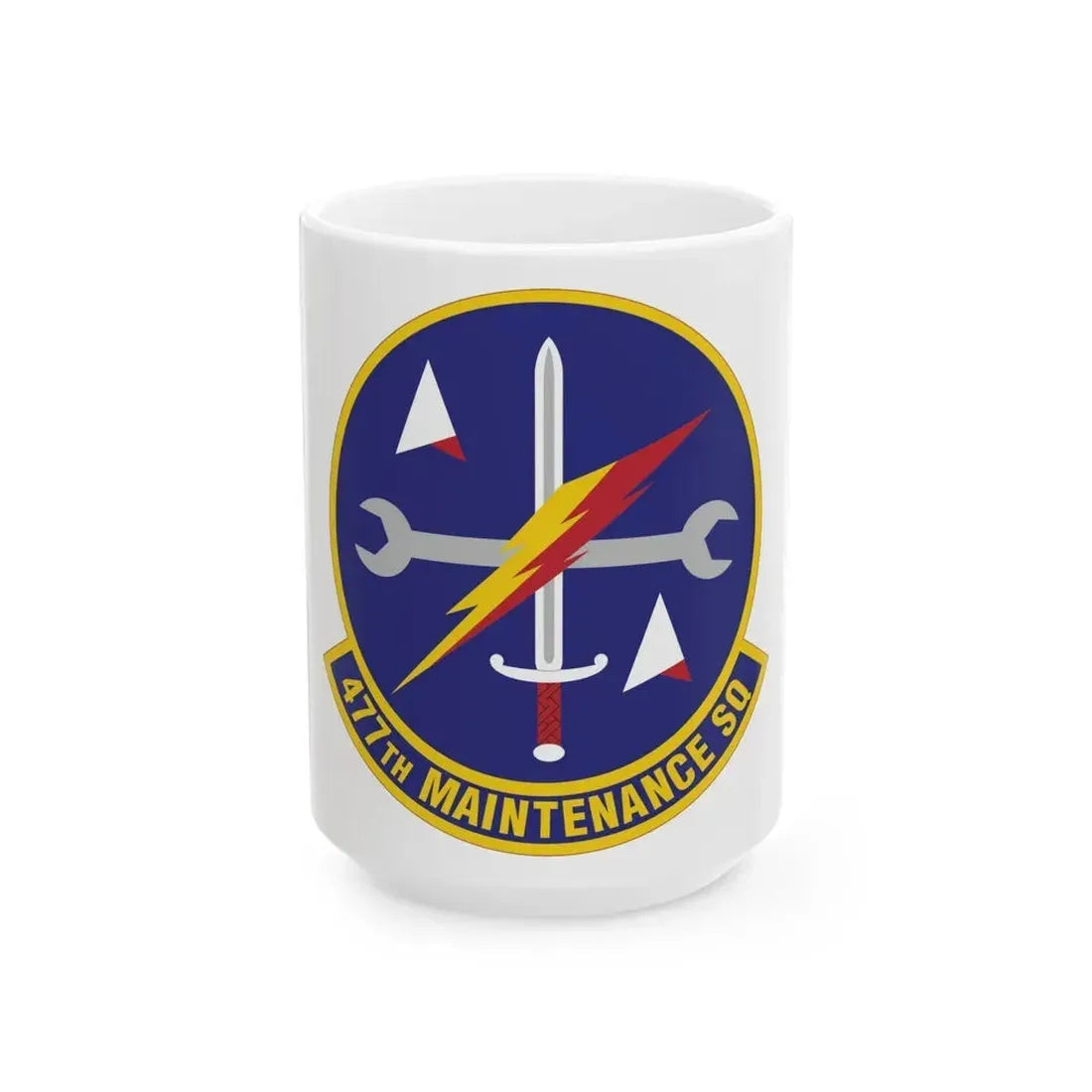 477th Maintenance Squadron (U.S. Air Force) White Coffee Mug 15oz - Go Mug Yourself