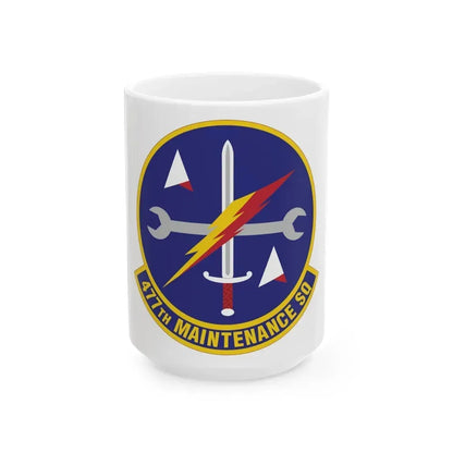 477th Maintenance Squadron (U.S. Air Force) White Coffee Mug 15oz - Go Mug Yourself