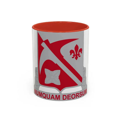478 Engineer Battalion (U.S. Army) Accent Coffee Mug 11oz Red - Go Mug Yourself
